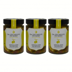 Pack 3 Azeitona Mista em Azeite e Ervas aromáticas