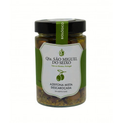 Azeitona Mista em Azeite e Alho Bio 170g